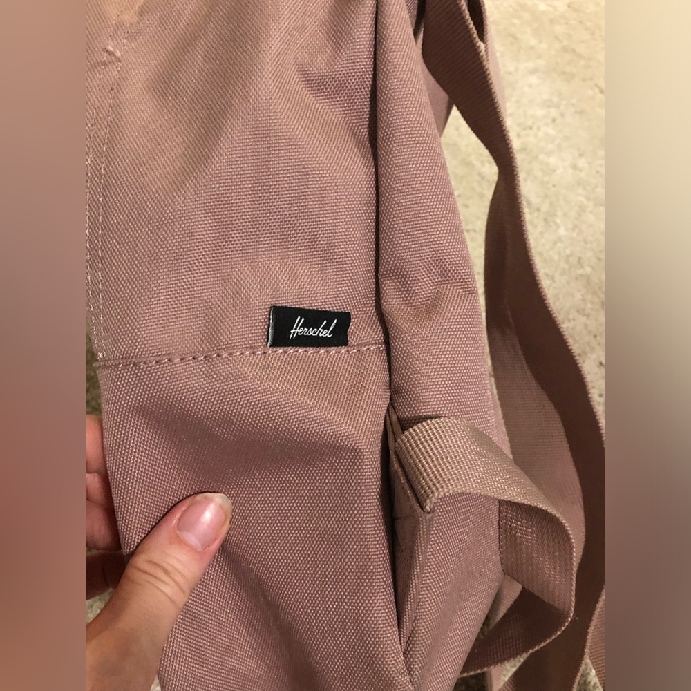 Herschel Mini Backpack Mauve Dusty Rose Pink Classic Casual Travel Bag - Picture 9 of 10